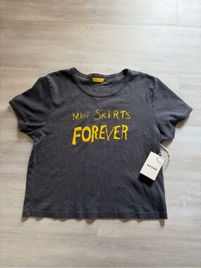 MOTHER DENIM THE ITTY BITTY RINGER TSHIRT